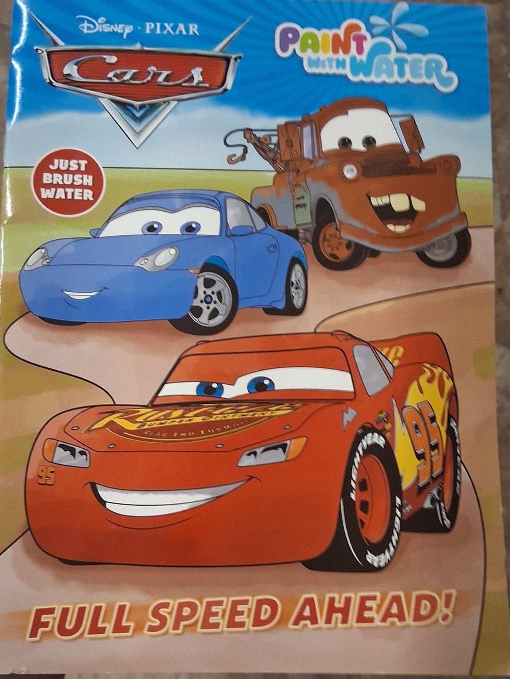 New Disney Pixar Cars Paint With Water Activity Book